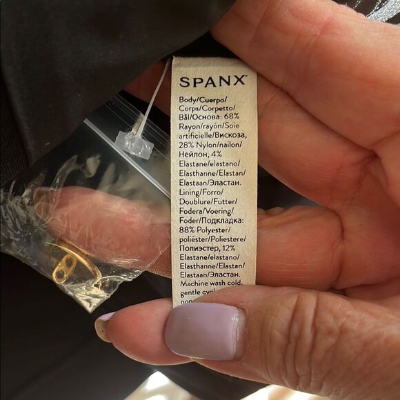 SPANX Black Tailored Blazer with Asymmetrical Design size XL NWOT - Picture 5 of 7